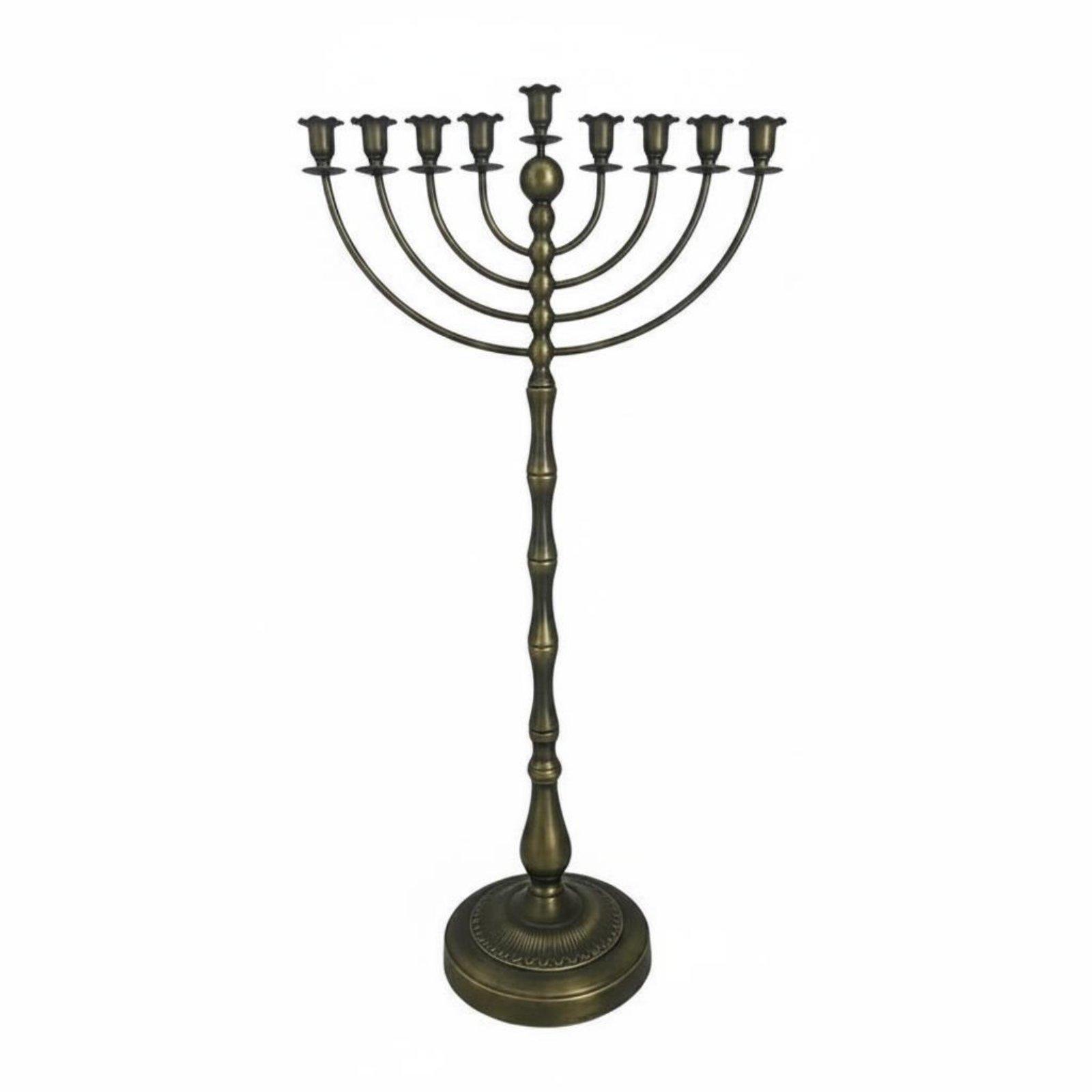 Home Decor - Stand Menorah Perunggu Antik Konstruksi Logam