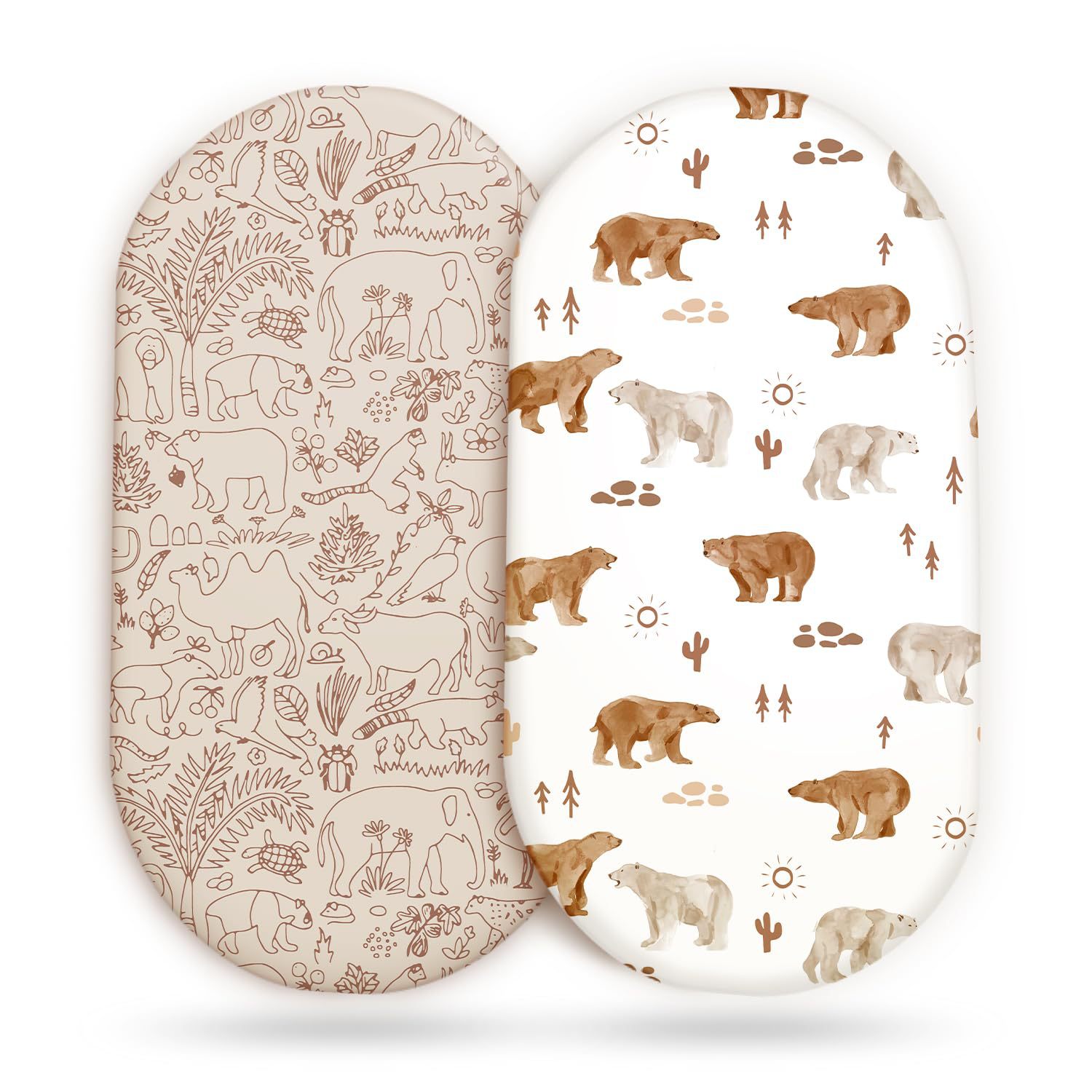 Muslin Cotton Bedspread - 2PCS Sprei Bayi Muslin, Alas Ganti