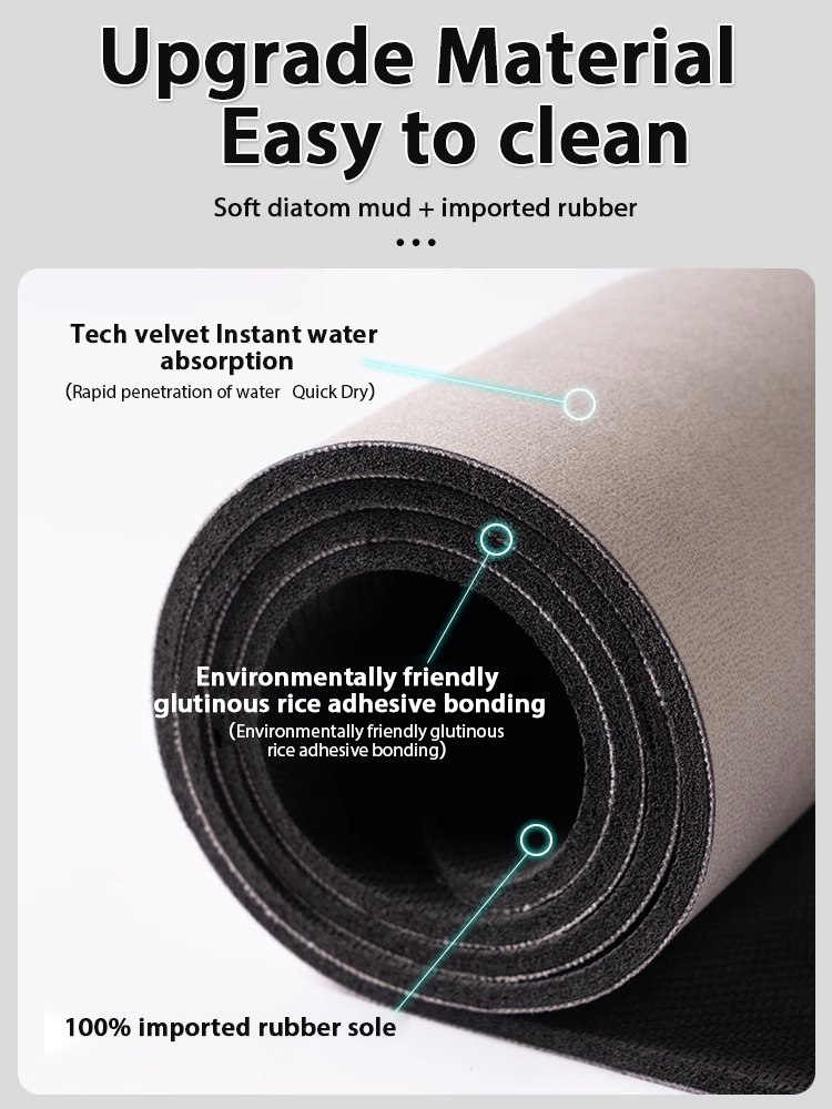 Keset kamar mandi Diatomite ge - Quick Dry Diatomite Bath Mat ulasan dan harga