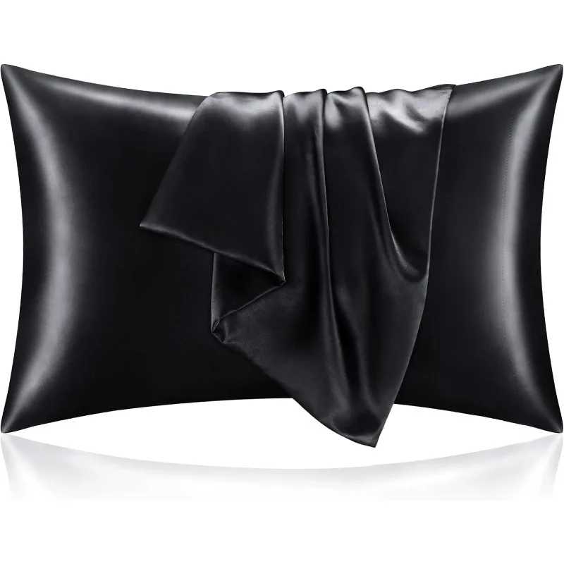 1/2 buah Sarung Bantal Satin B - Satin Silk Pillowcase Hair Skin ulasan dan harga