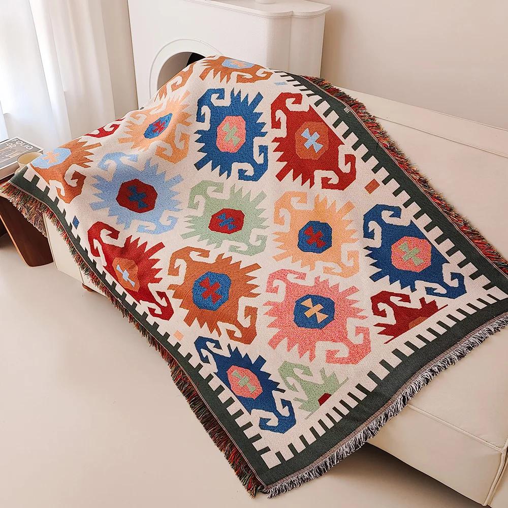 Selimut Sofa Baru, Selimut Boh - Boho Throw Blanket Fringe ulasan dan harga