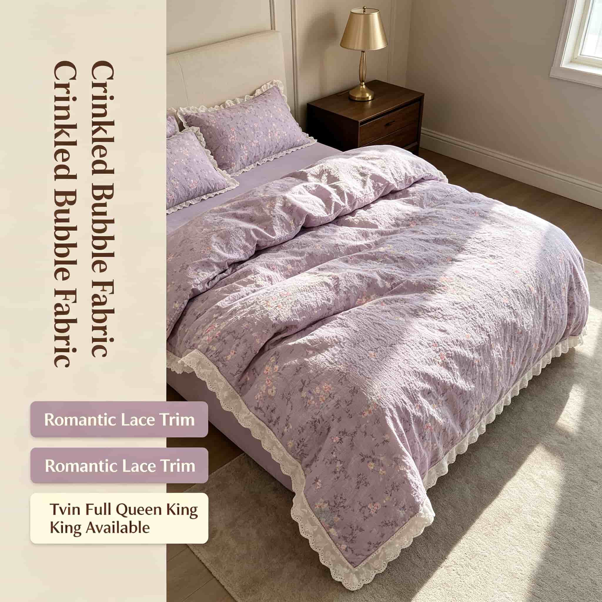 Set Sprei Motif Bunga dengan R - Aesthetic Floral Duvet Cover ulasan dan harga
