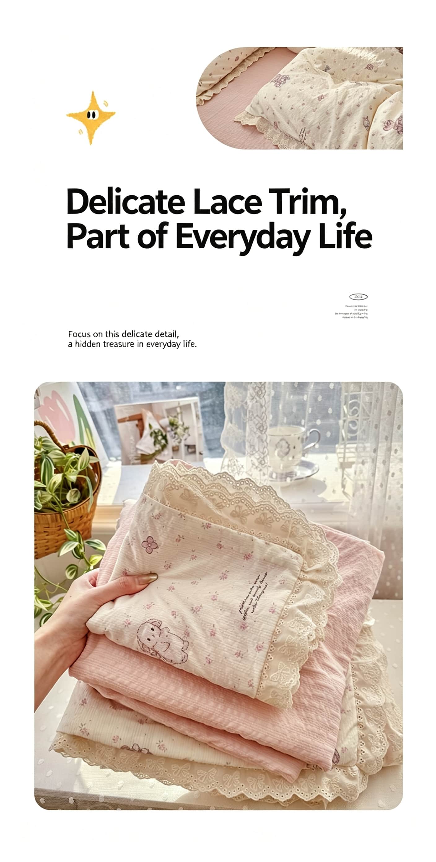 Set Sprei Motif Bunga dengan R - Aesthetic Floral Duvet Cover ulasan dan harga