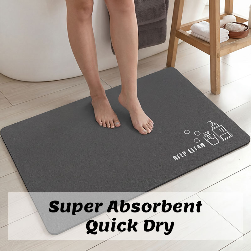 Keset Kamar Mandi Diatomite, P - Quick Dry Diatomite Bath Mat ulasan dan harga