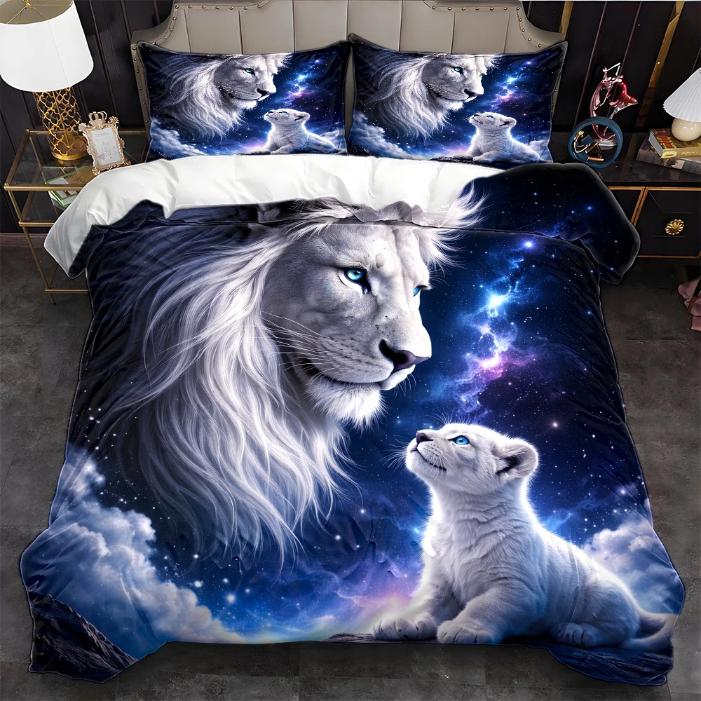 Set Selimut Bertema Singa Lang - Duvet Cover Sets With Zipper ulasan dan harga