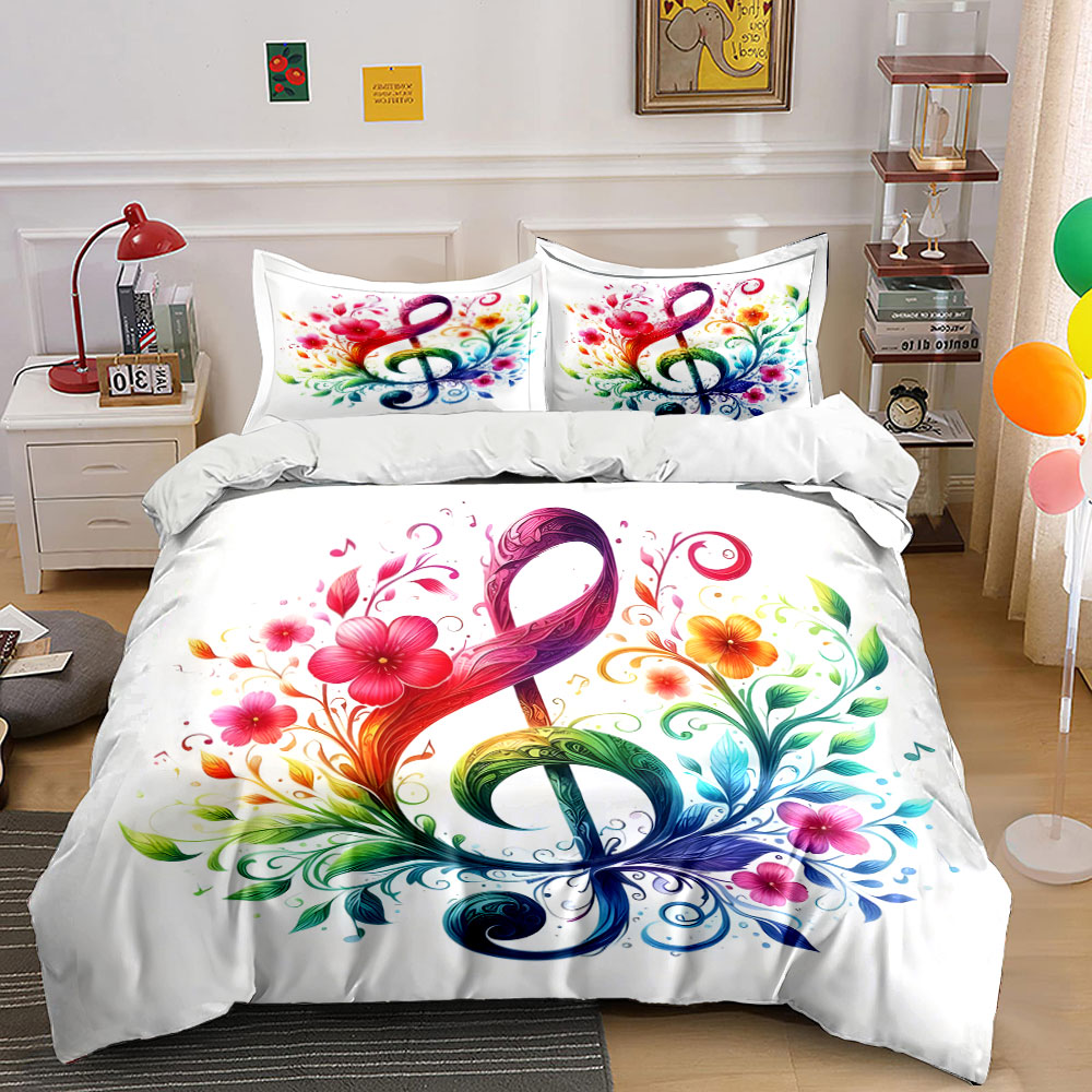 Set Sprei Motif Bunga Berwarna - Duvet Cover Sets With Zipper ulasan dan harga