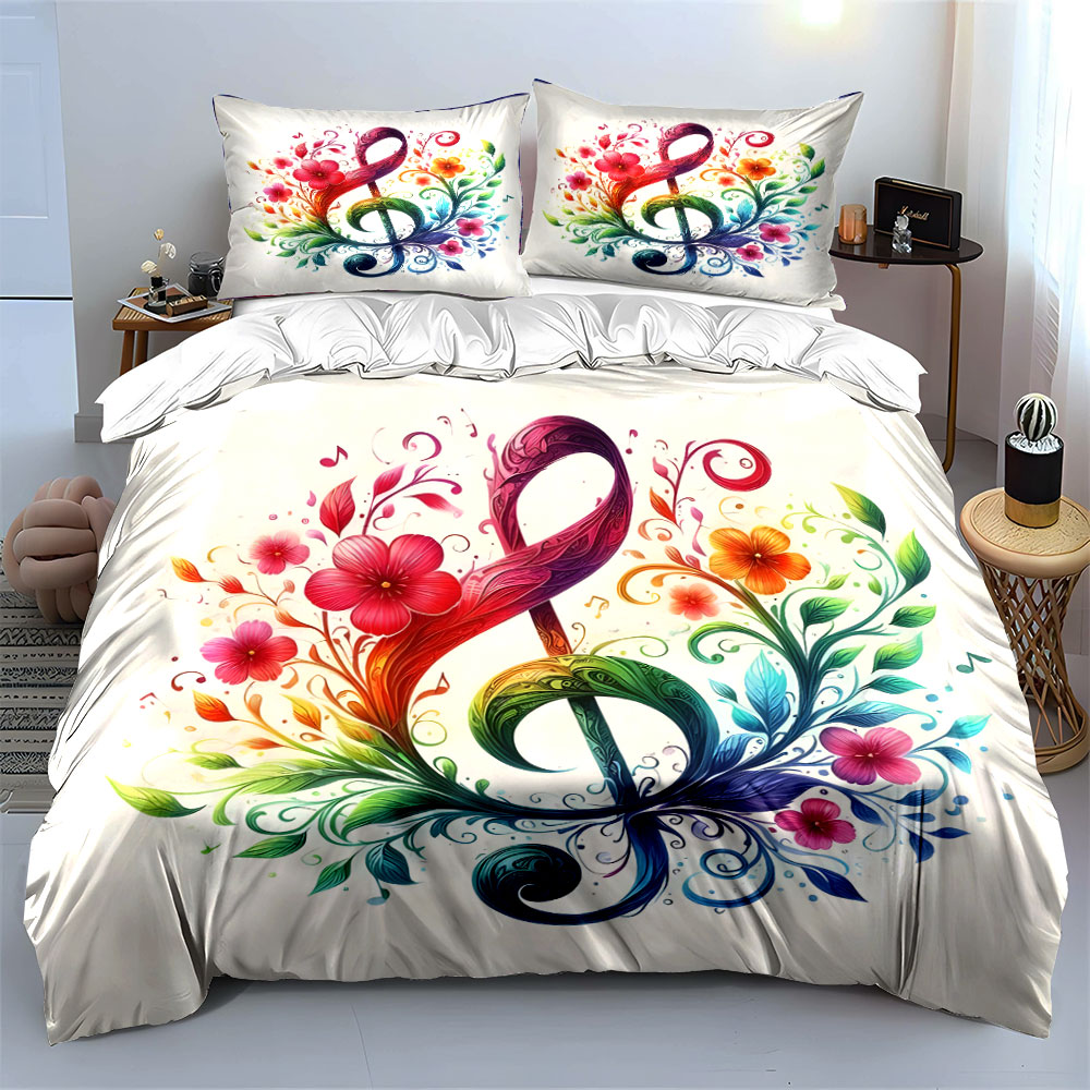 Set Sprei Motif Bunga Berwarna - Duvet Cover Sets With Zipper ulasan dan harga