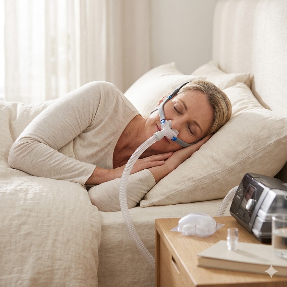 Kit Masker CPAP Nasal Pillow P - Anti Snore Contour Pillow ulasan dan harga