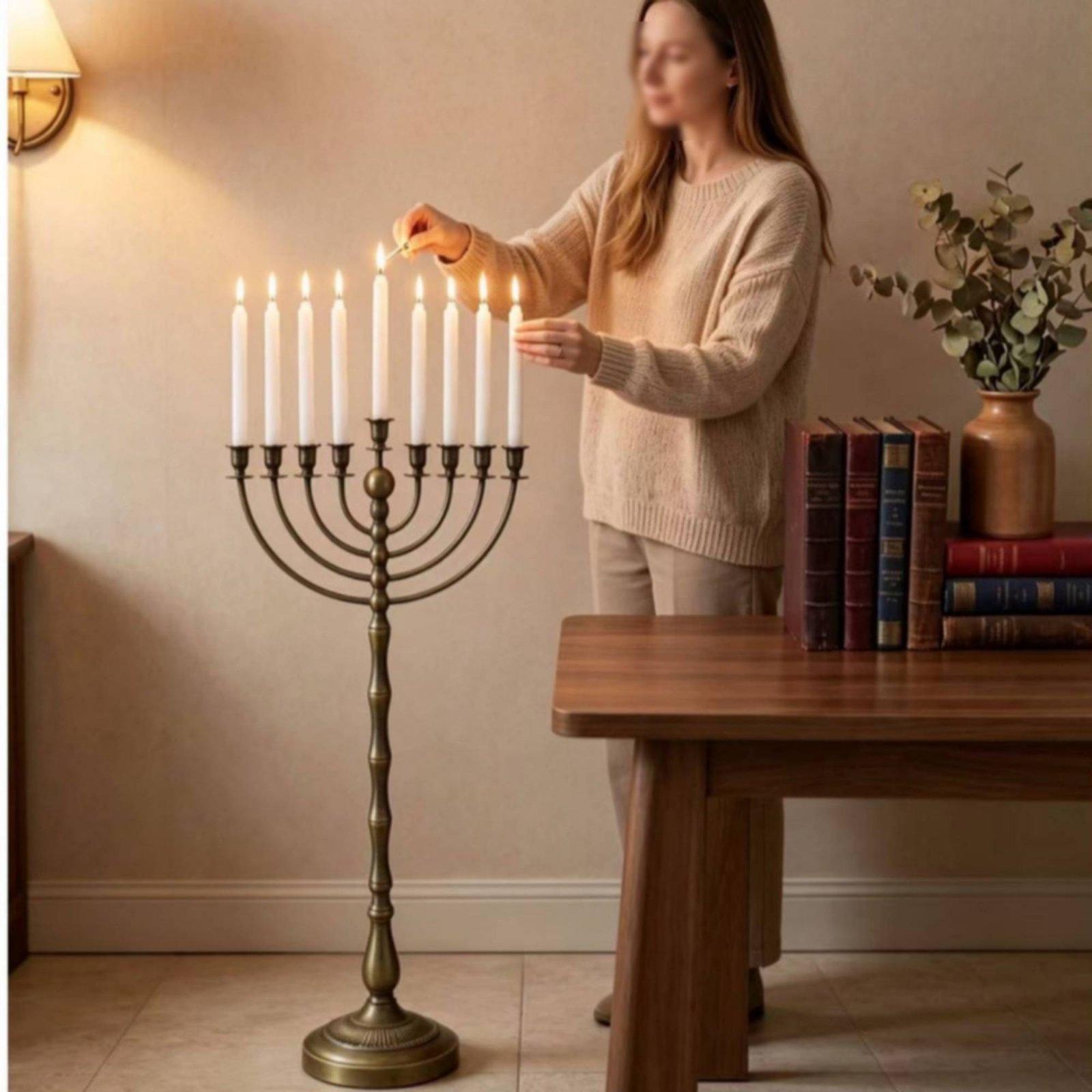 Stand Menorah Perunggu Antik K - Home Decor ulasan dan harga