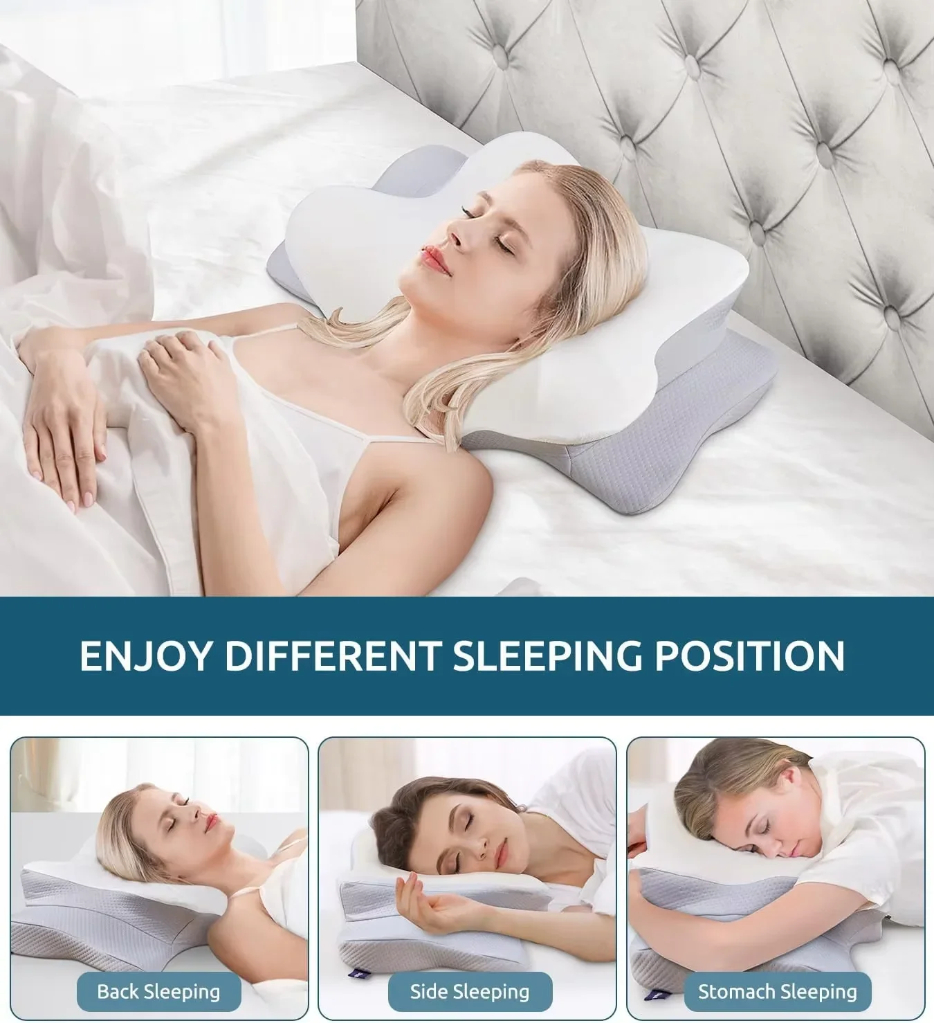 Bantal Busa Memori Ortopedi Er - Memory Foam Orthopedic Pillow Neck Pain ulasan dan harga