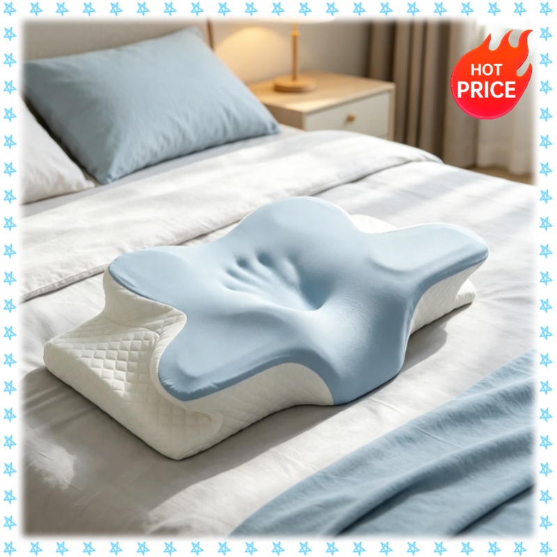 Bantal Tidur Cervical Memory F - Memory Foam Orthopedic Pillow Neck Pain ulasan dan harga