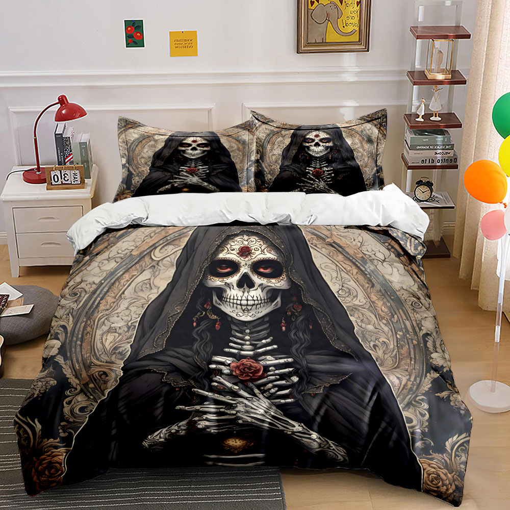 Set Penutup Selimut Pola Dark  - Duvet Cover Sets With Zipper ulasan dan harga